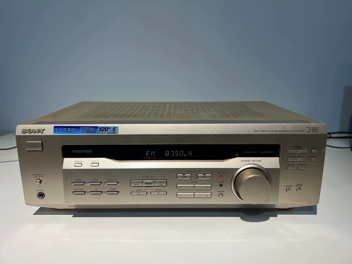 原装索尼STR-DE345二手功放机 5.1声道AC3输入 DTS解码 带收音机
